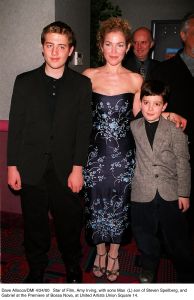 Max Speilberg, Amy Irving, and Gabriel 2000, NY.jpg